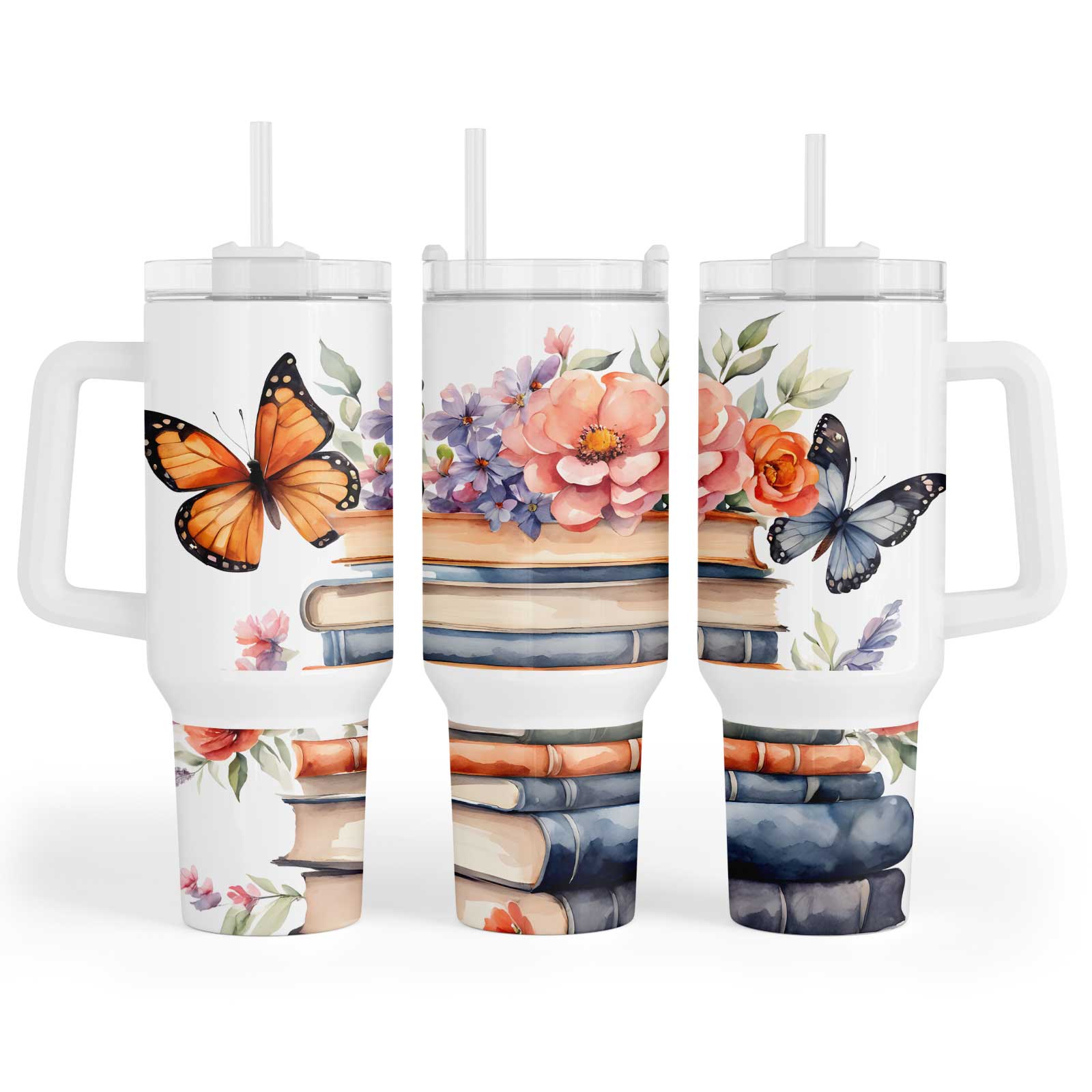 Butterfly Book Lover 40oz Maxi Cup